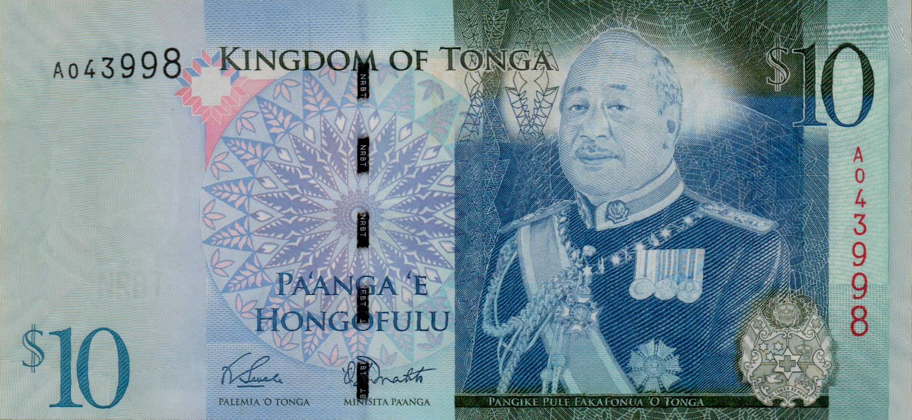 Tonga 10 2009 UNC P-40/1